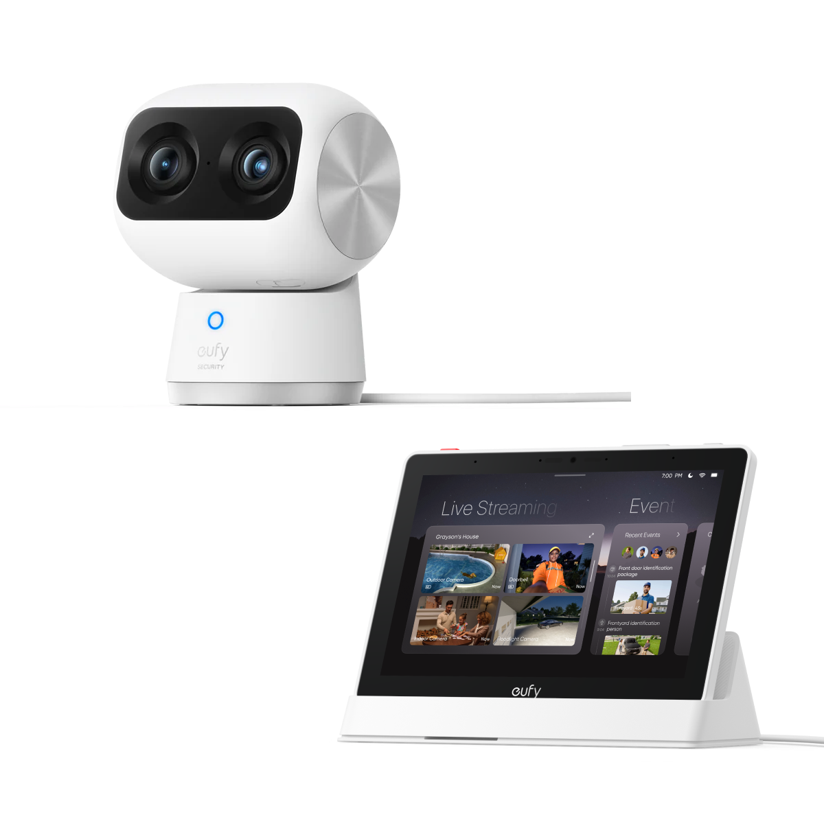 Indoor Cam S350+ eufy Smart Display E10 White
