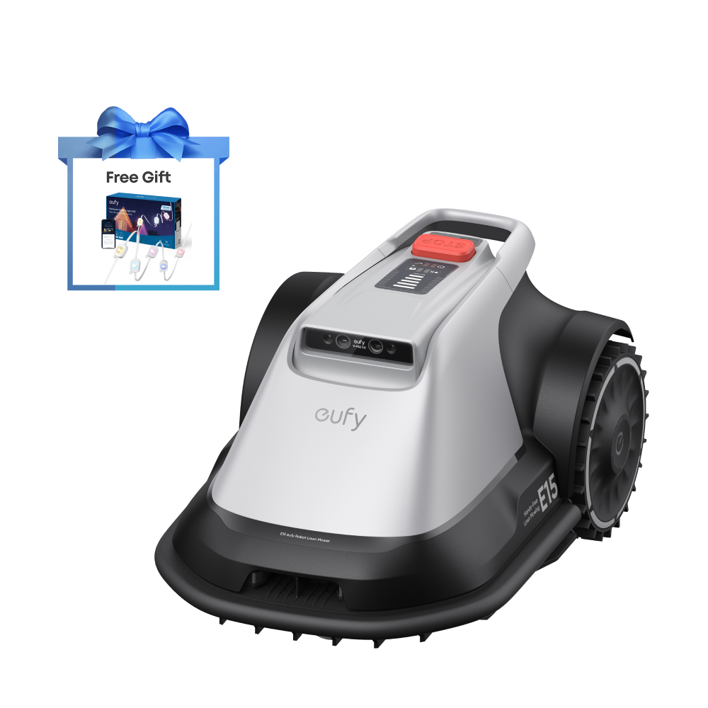 eufy Robot Lawn Mower E15 + Outdoor Lights E22 Gray