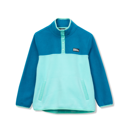 Eddie Bauer Girls Quest Fleece Snap Neck Pullover alternate view 1