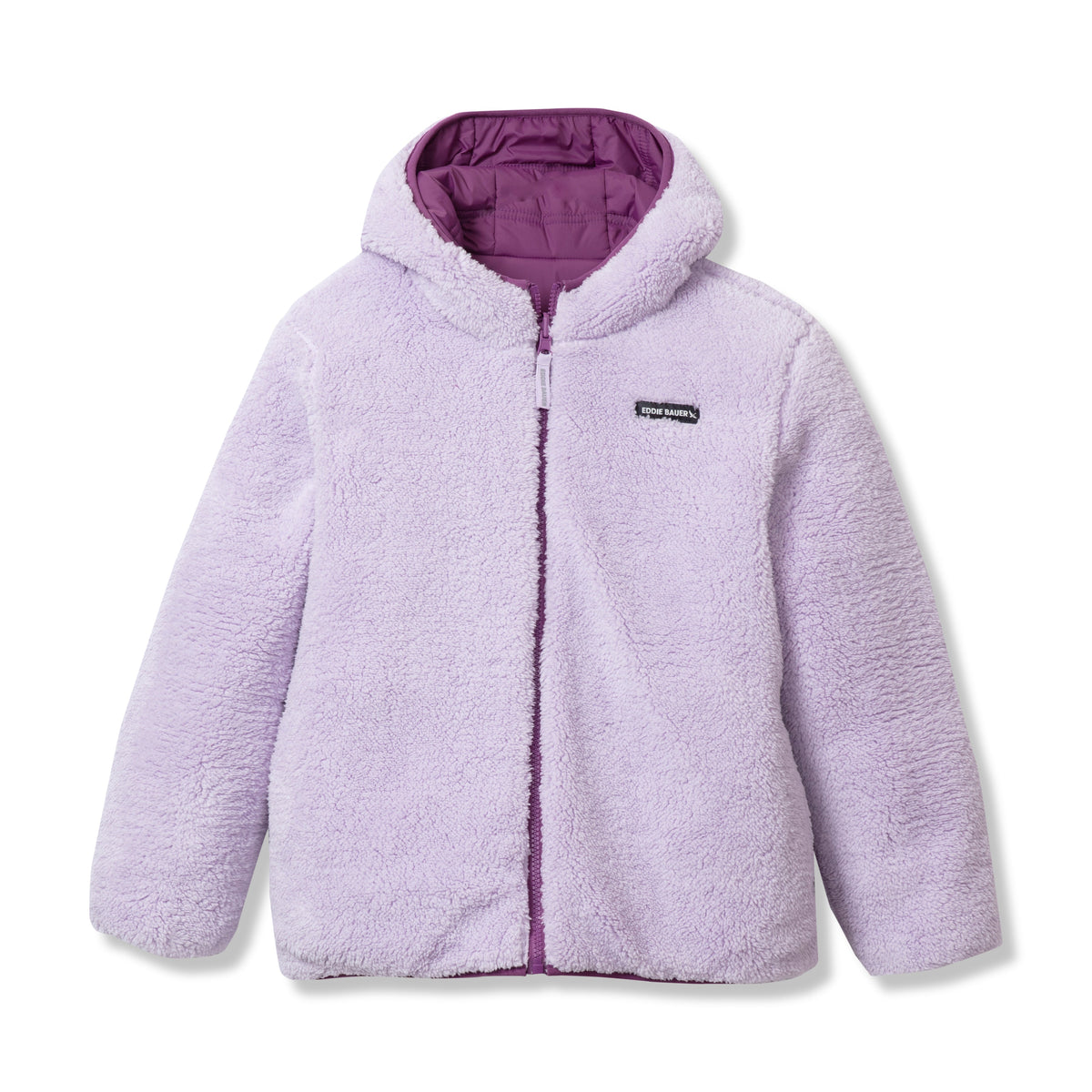 Eddie Bauer Girls Deer Harbor Reversible Hooded Jacket alternate view 3