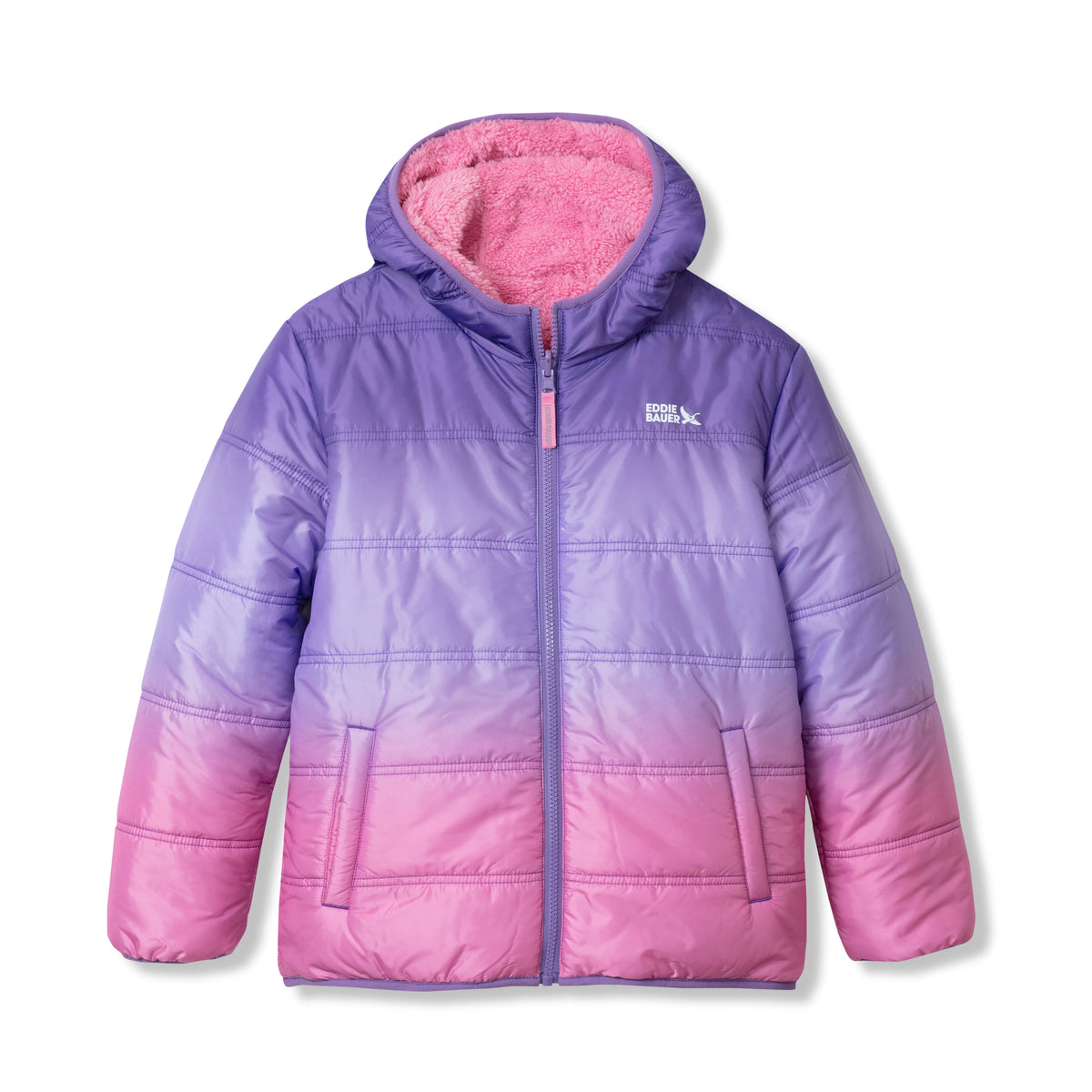 Eddie Bauer Girls Deer Harbor Reversible Hooded Jacket alternate view 5