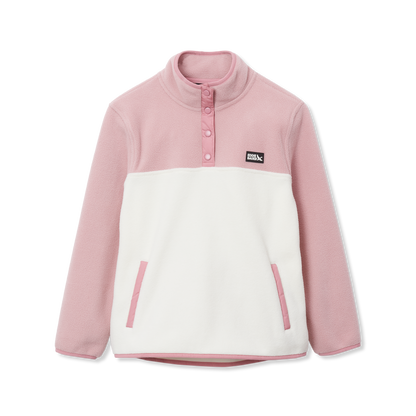 Eddie Bauer Girls Quest Fleece Snap Neck Pullover alternate view 3