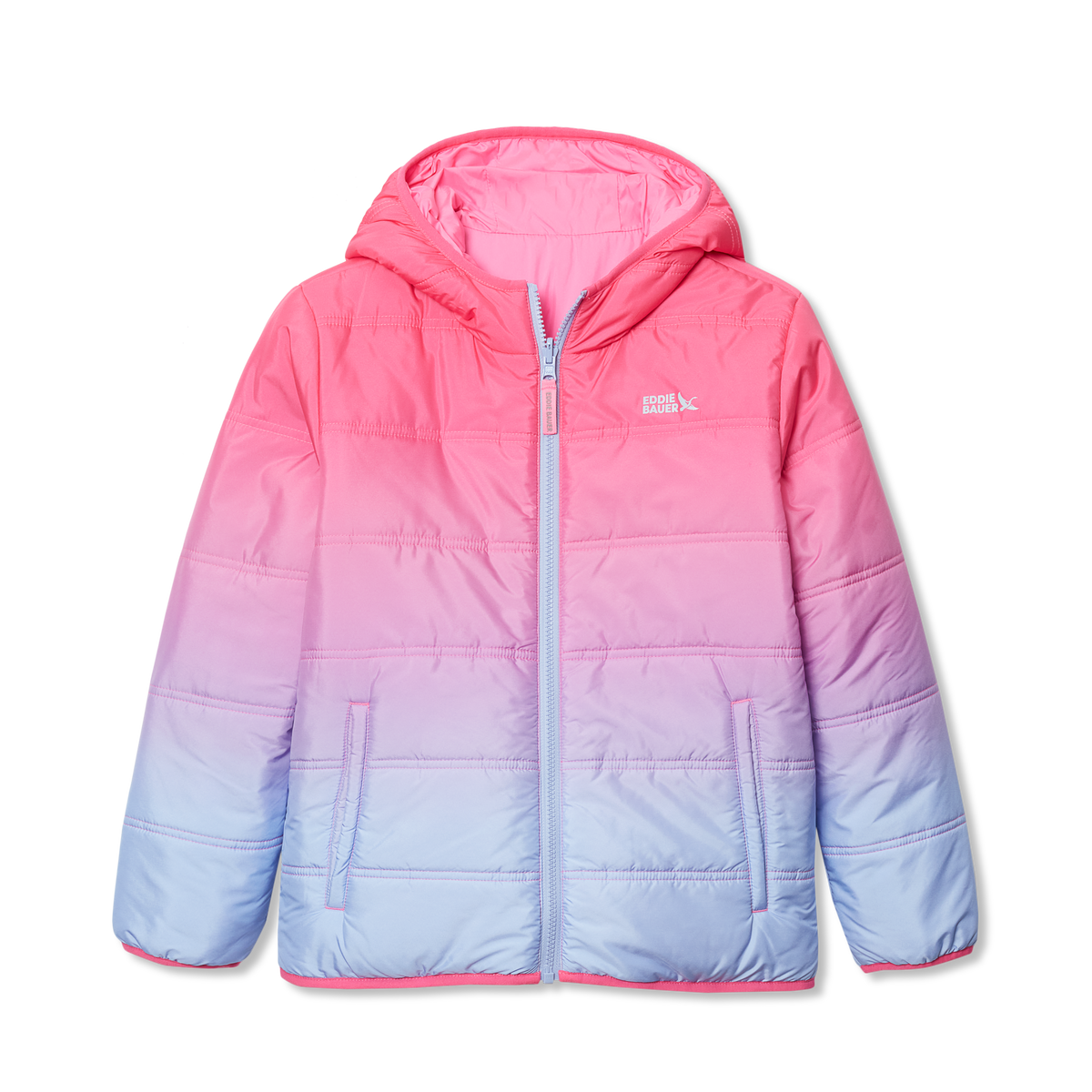 Eddie Bauer Girls Deer Harbor Reversible Hooded Jacket alternate view 5