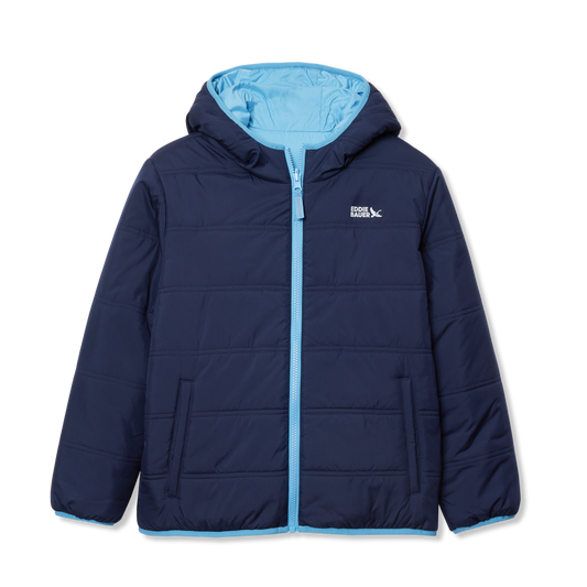 Eddie Bauer Girls Deer Harbor Reversible Hooded Jacket product image