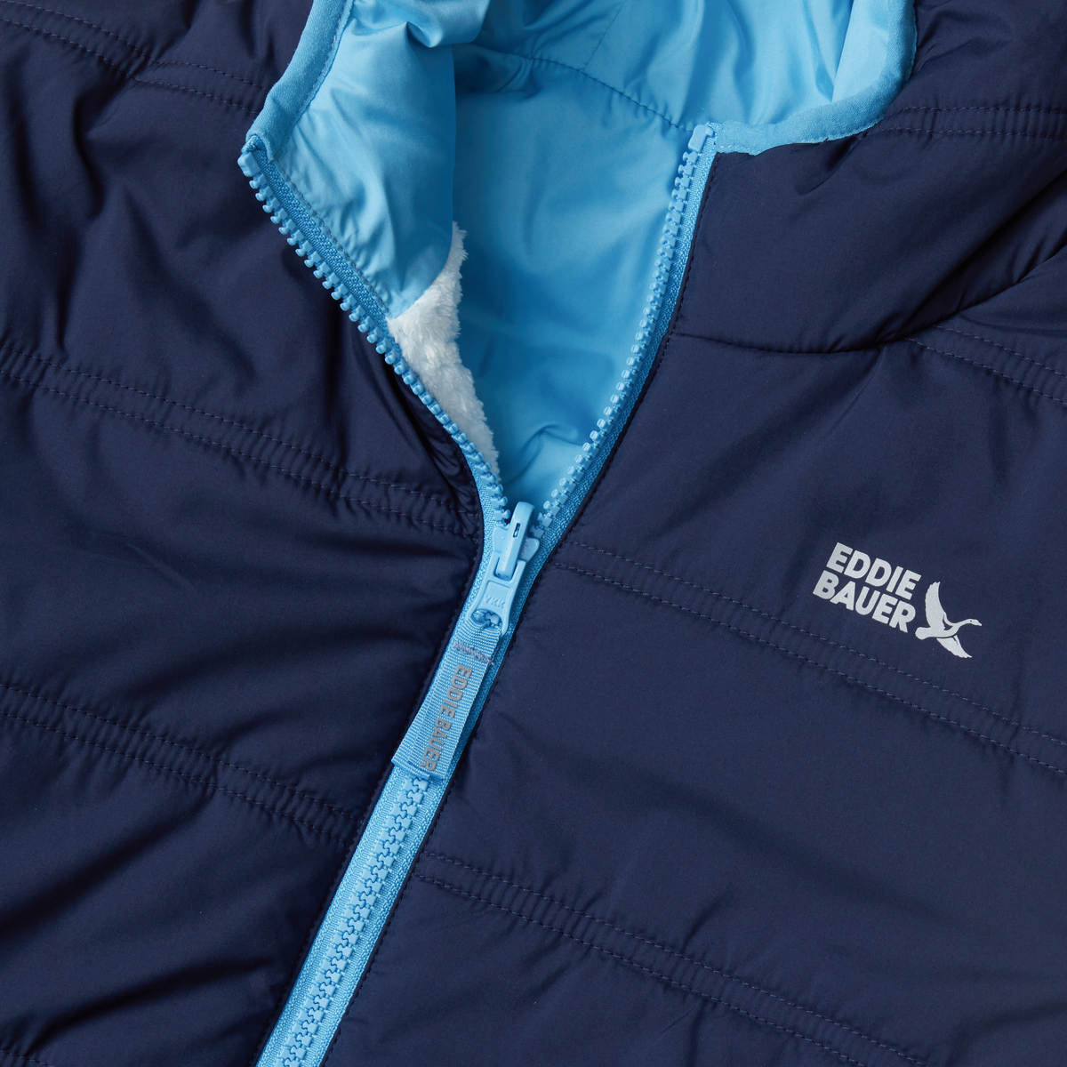 Eddie Bauer Girls Deer Harbor Reversible Hooded Jacket alternate view 4