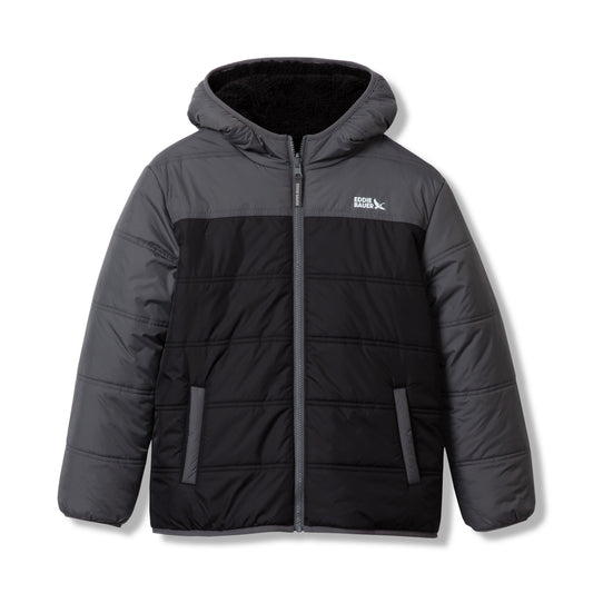 Eddie Bauer Boys Deer Harbor Reversible Hooded Jacket product image
