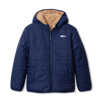 Eddie Bauer Boys Deer Harbor Reversible Hooded Jacket alternate view 5