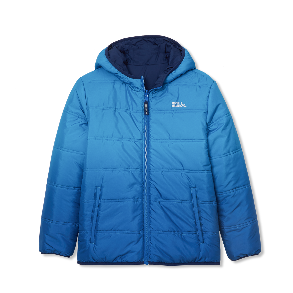 Eddie Bauer Boys Deer Harbor Reversible Hooded Jacket alternate view 1
