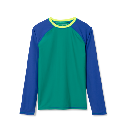 Eddie Bauer Boys Sea Spray Colorblock LS Rashguard product image
