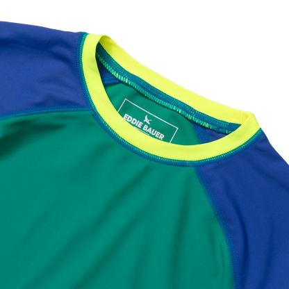 Eddie Bauer Boys Sea Spray Colorblock LS Rashguard alternate view 1