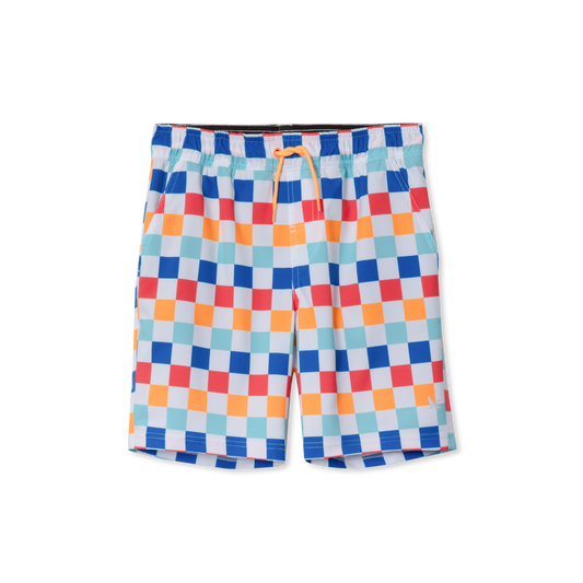 Eddie Bauer Boys Sea Spray Printed Comfort Liner Swim Shorts product image