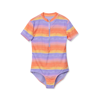 Eddie Bauer Girls Sea Spray SS One PC Zip Front Swimsuit product image