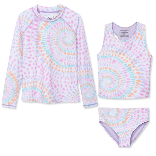 Eddie Bauer Girls Sea Spray 3 PC LS Swim Set product image