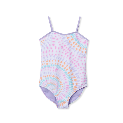 Eddie Bauer Girls Sea Spray Printed Swimsuit alternate view 3
