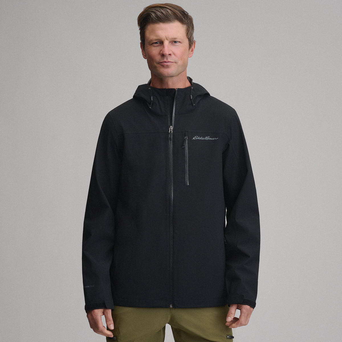 Eddie Bauer Men's Cloud Cap Waterproof Stretch Hooded Rain Jacket product image