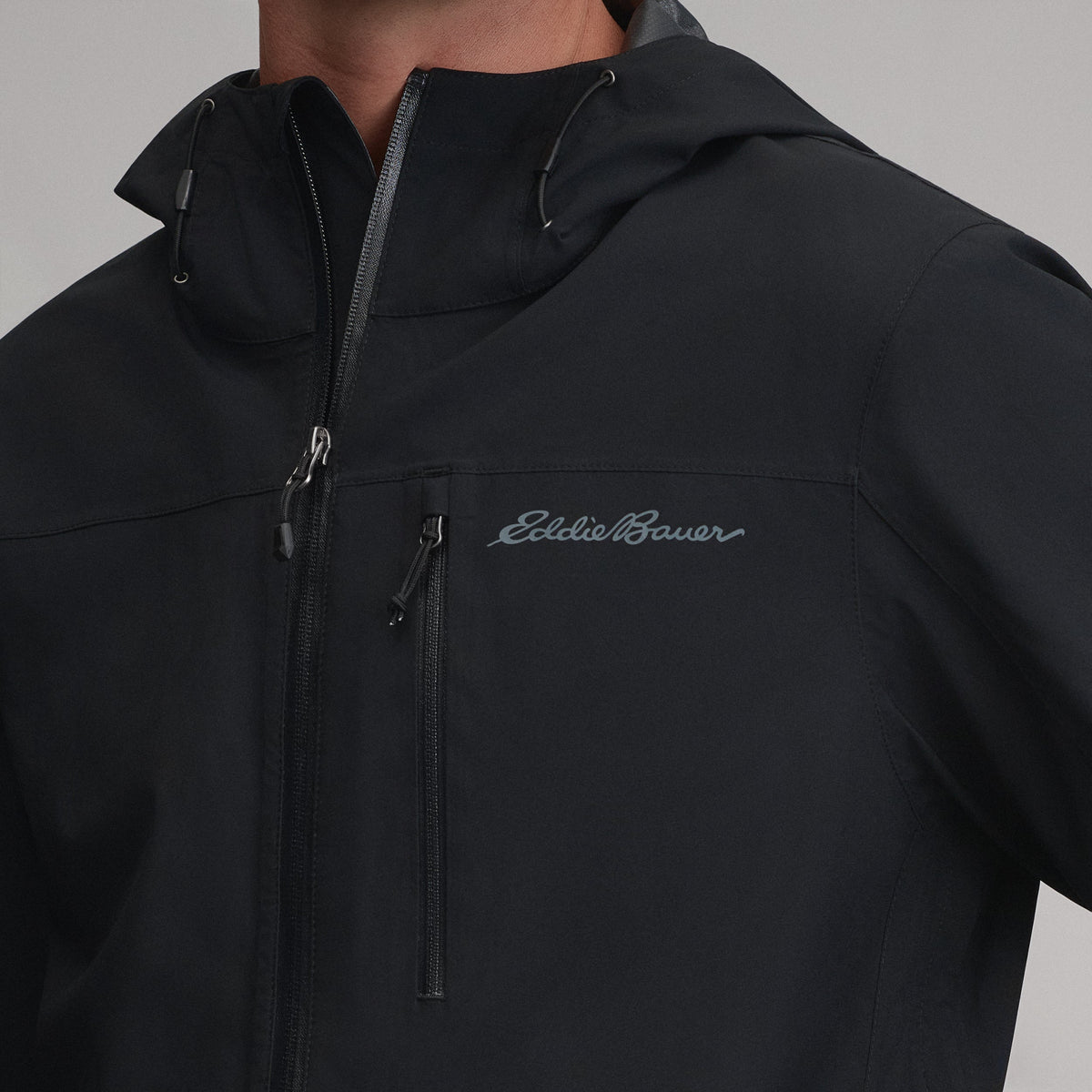 Eddie Bauer Men's Cloud Cap Waterproof Stretch Hooded Rain Jacket alternate view 2