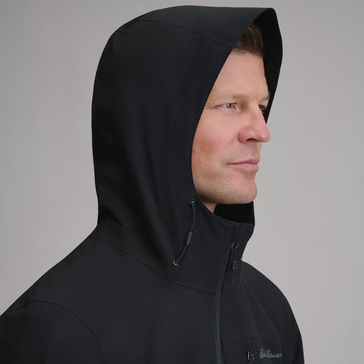 Eddie Bauer Men's Cloud Cap Waterproof Stretch Hooded Rain Jacket alternate view 3