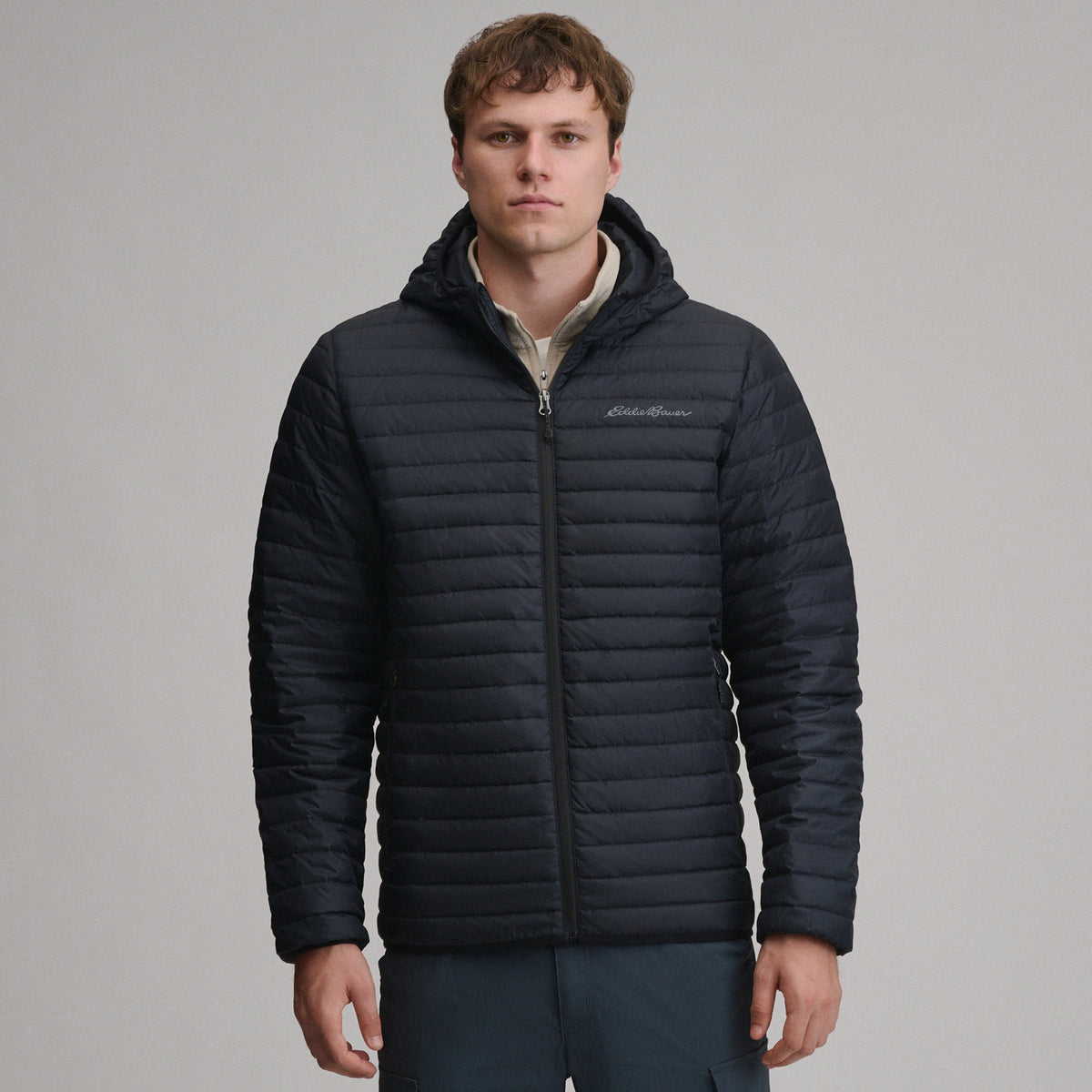Eddie Bauer Men's Jacket Microlight Hooded alternate view 5