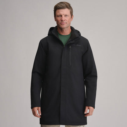 Eddie Bauer Men's Mainstay Insulated Waterproof Hooded Trench Coat product image