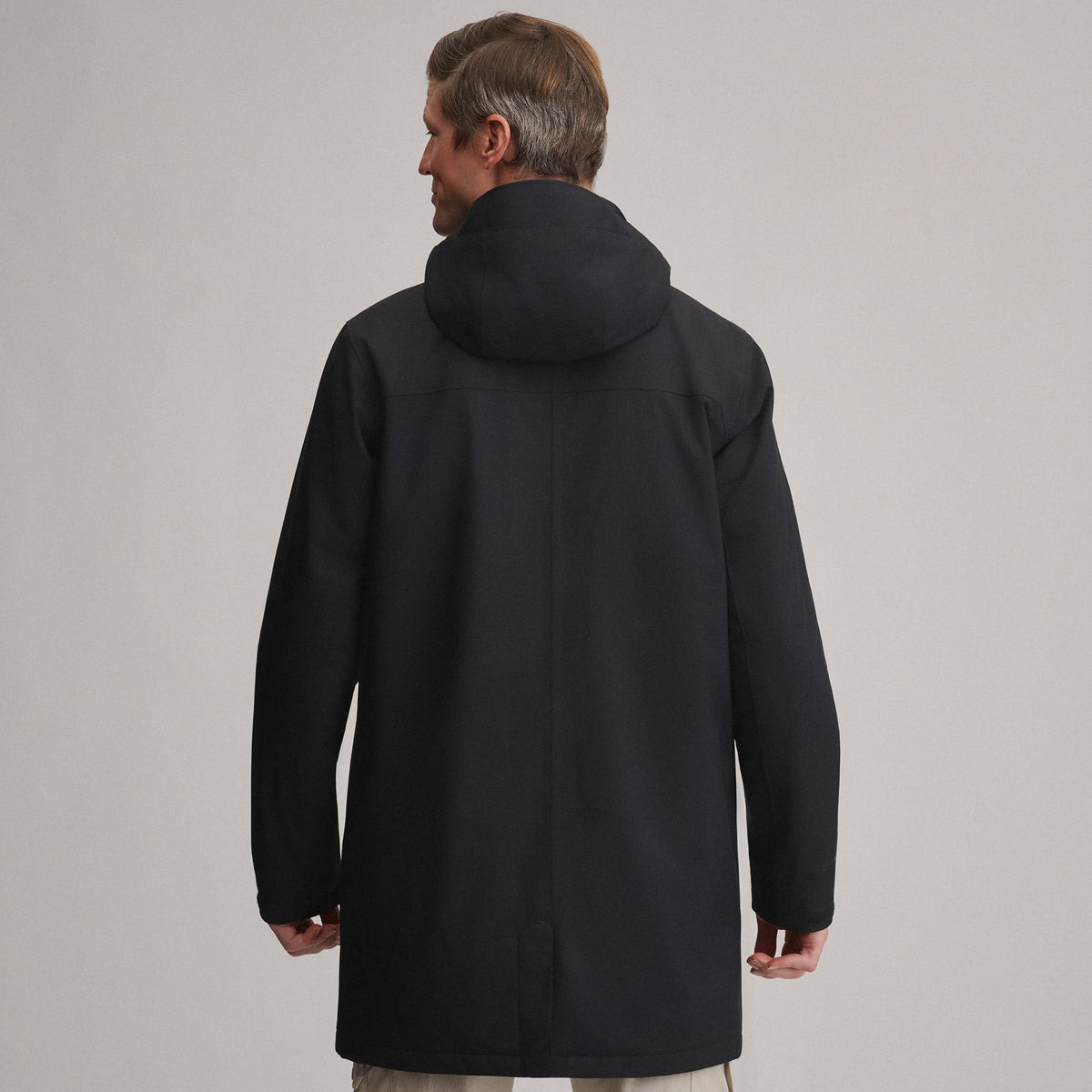 Eddie Bauer Men's Mainstay Insulated Waterproof Hooded Trench Coat alternate view 1