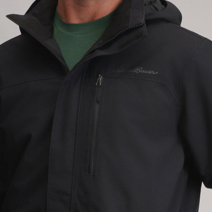 Eddie Bauer Men's Mainstay Insulated Waterproof Hooded Trench Coat alternate view 4
