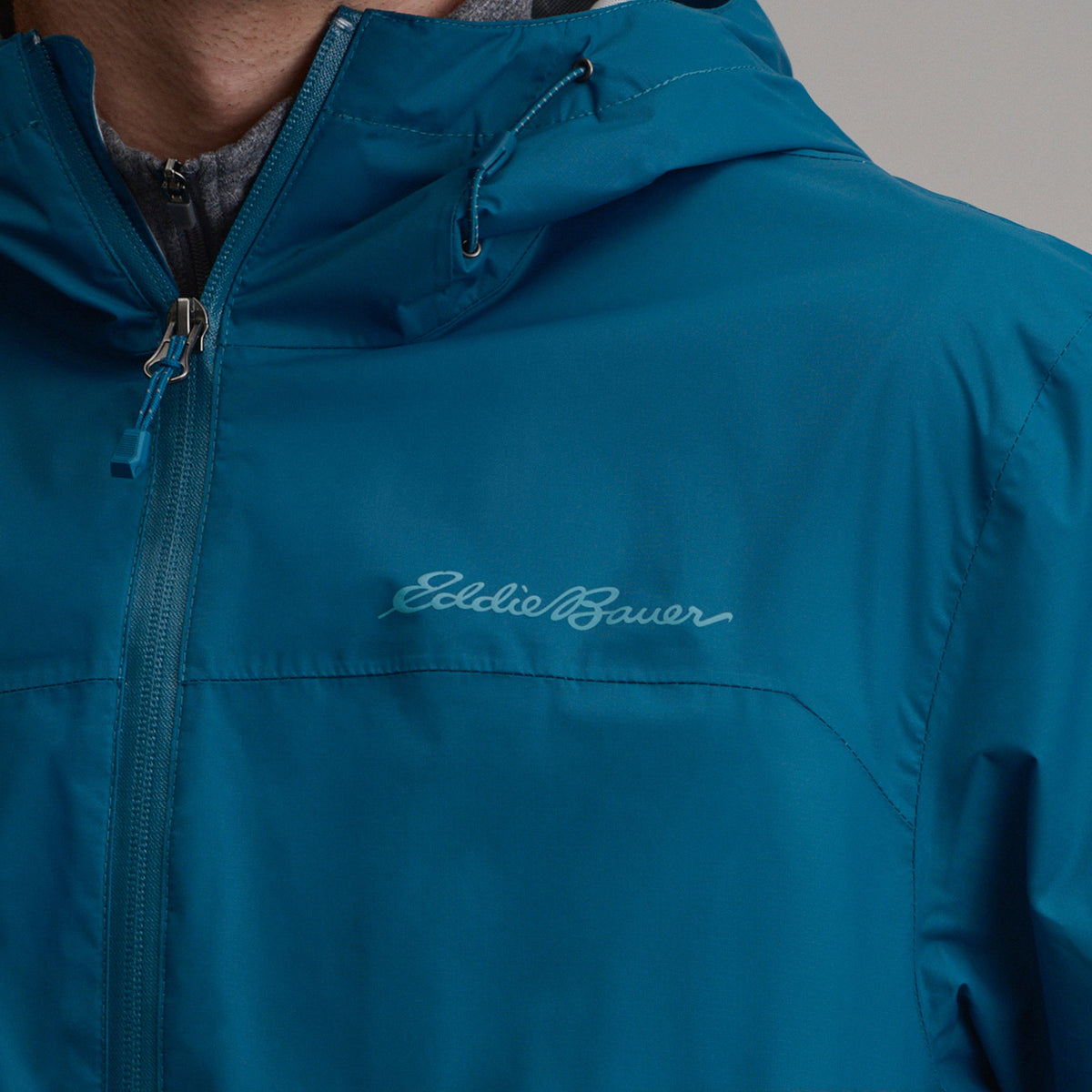 Eddie Bauer Men's RipPac® Pro Waterproof Hooded Rain Jacket alternate view 4