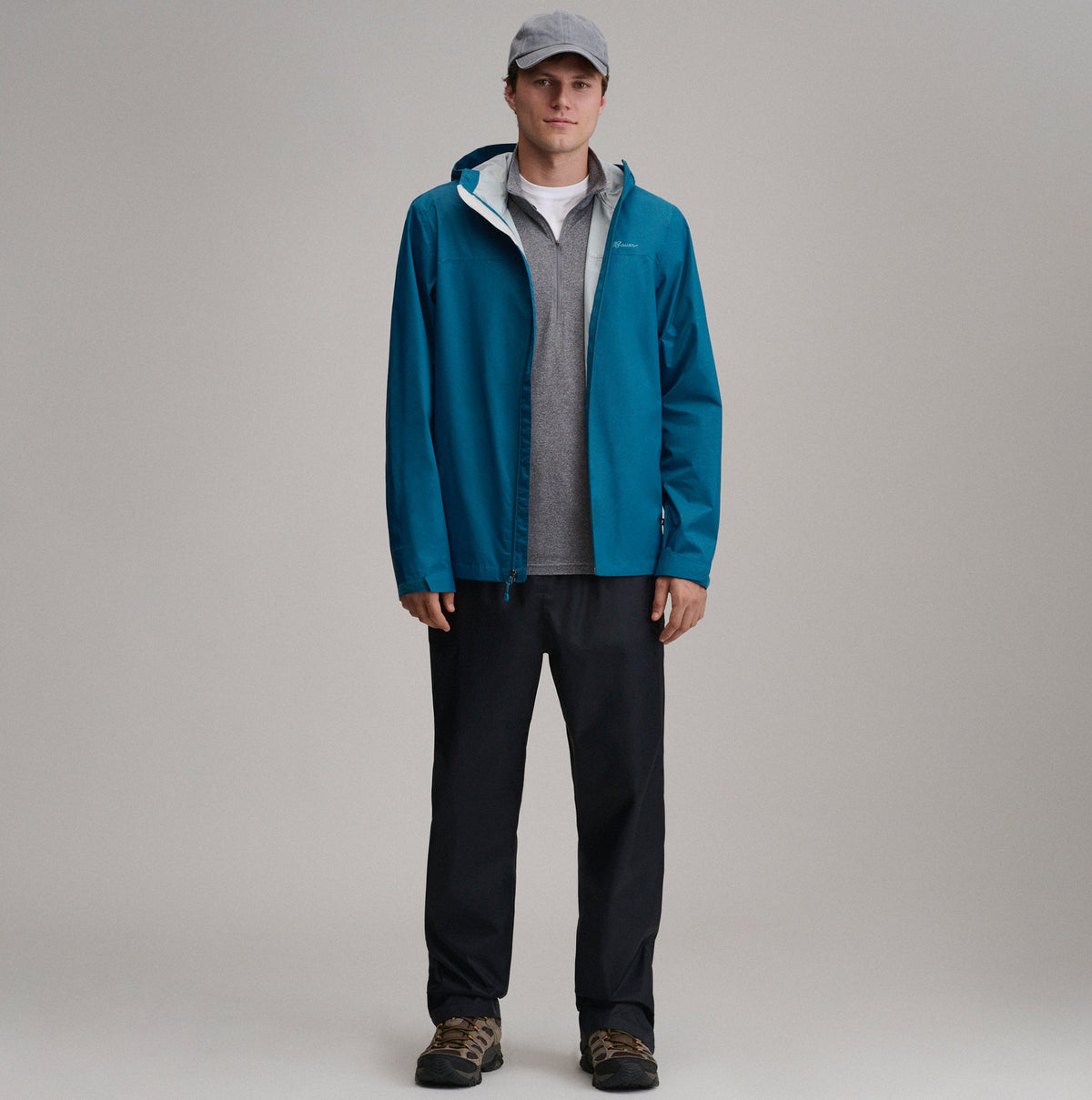 Eddie Bauer Men's RipPac® Pro Waterproof Hooded Rain Jacket alternate view 5