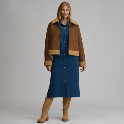 Eddie Bauer Women's Faux Shearling Jacket alternate view 3