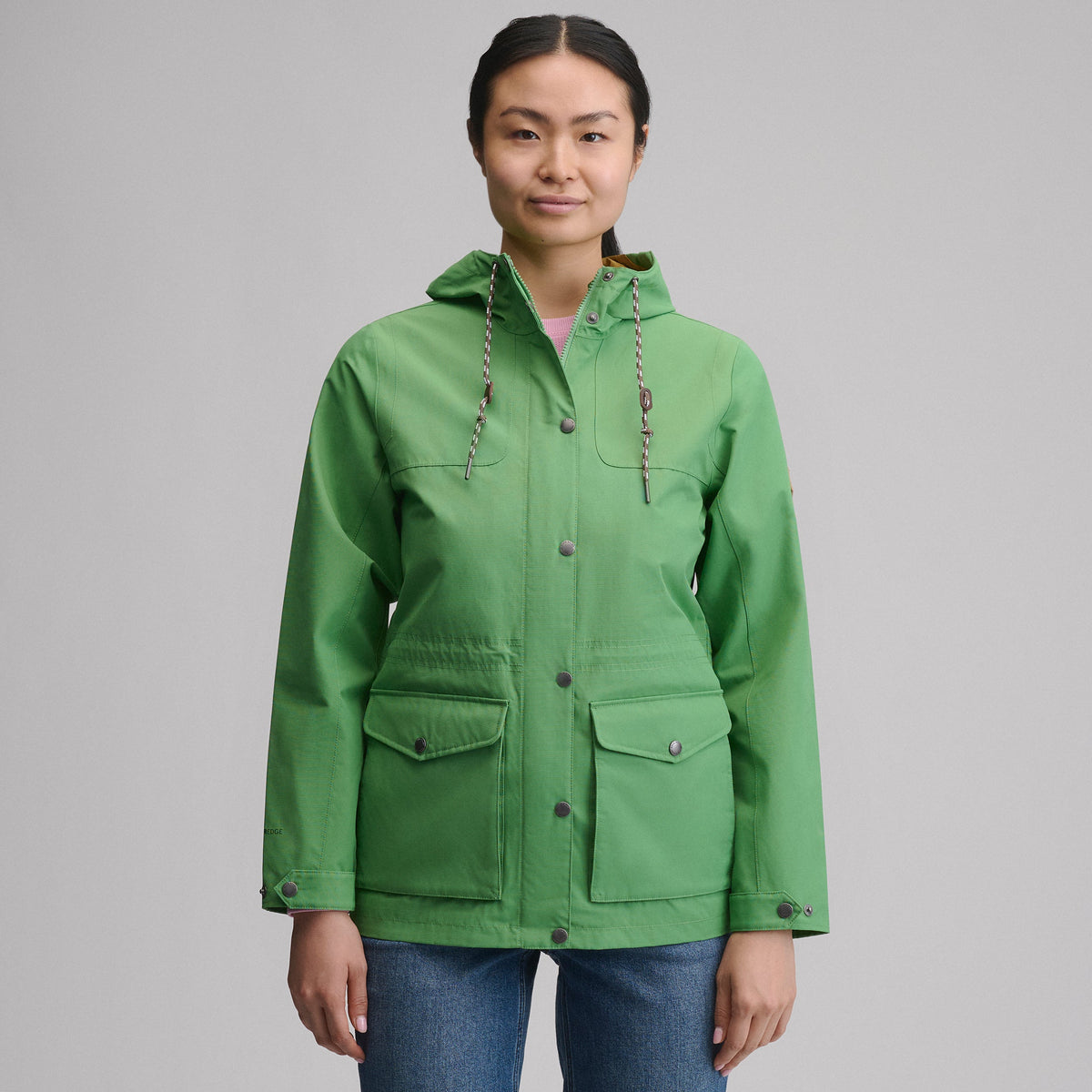 Eddie Bauer Women's Charly Waterproof Hooded Rain Jacket alternate view 4
