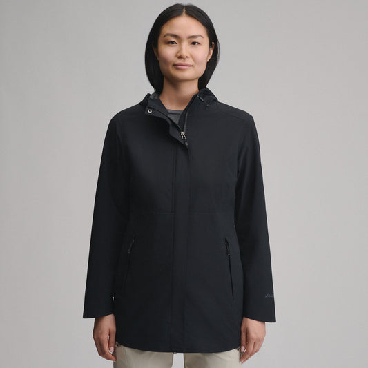 Eddie Bauer Women's Cloud Cap Waterproof Stretch Hooded Rain Parka alternate view 1