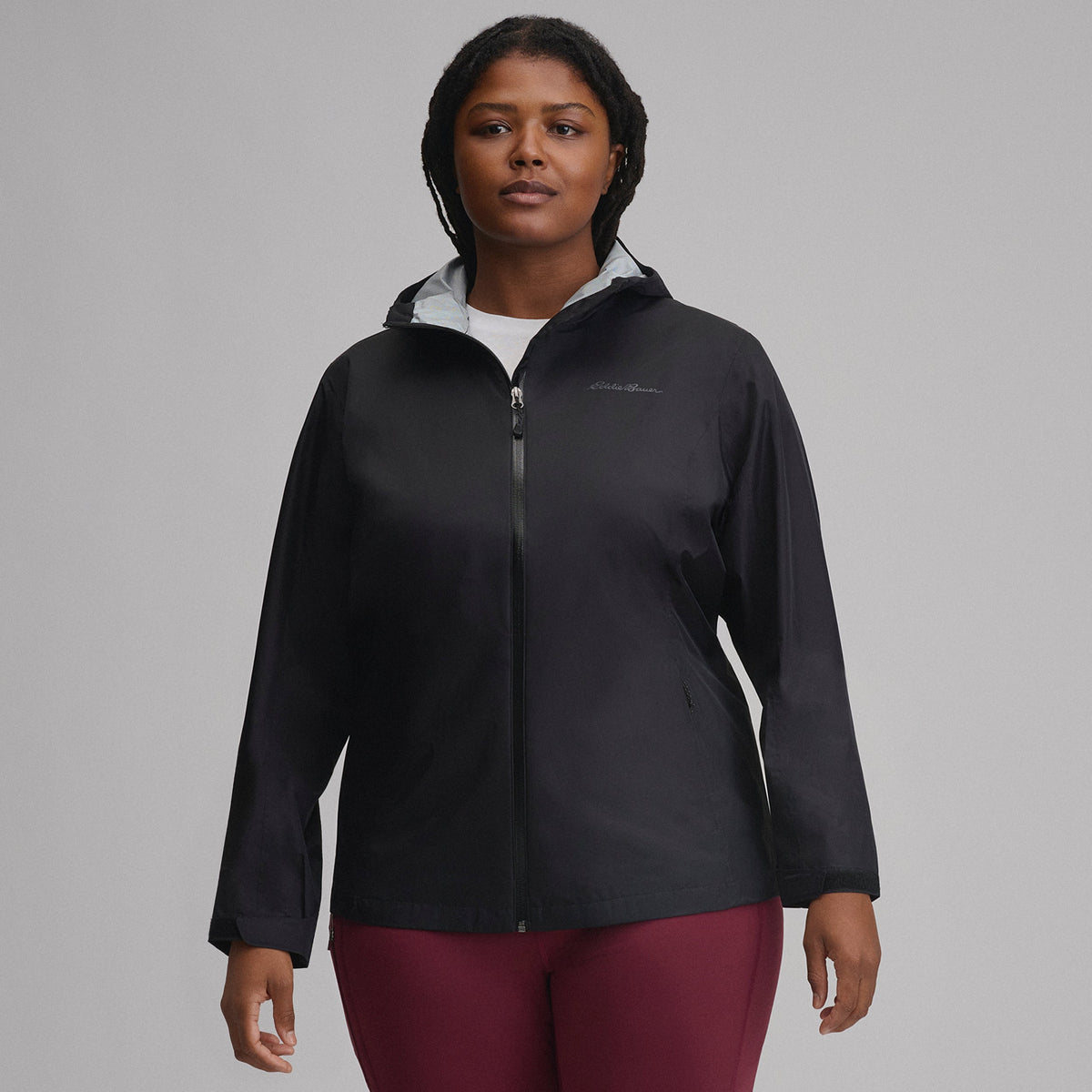 Eddie Bauer Women's RipPac® Pro Waterproof Hooded Rain Jacket alternate view 4