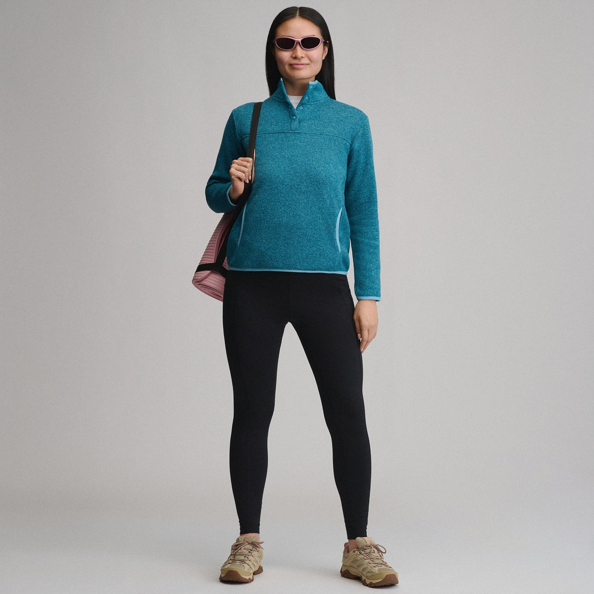 Eddie Bauer Women's Radiator Fleece 2.0 Snap Mock Pullover alternate view 3