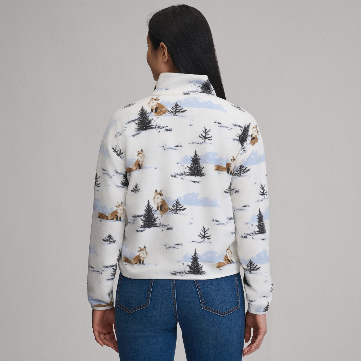 Eddie Bauer Women's Quest 2.0 Fleece Pullover - Print alternate view 1