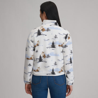 Eddie Bauer Women's Quest 2.0 Fleece Pullover - Print alternate view 1