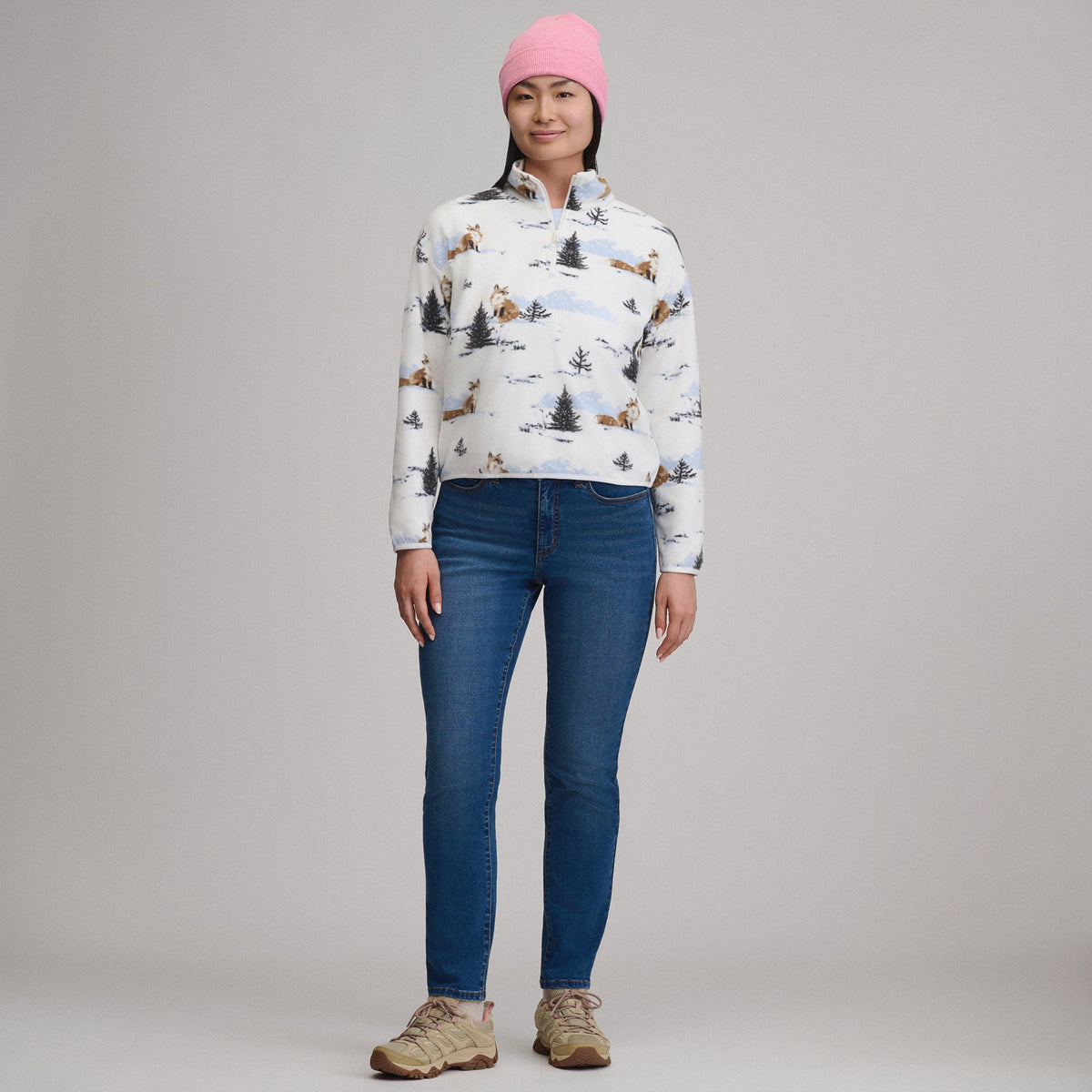 Eddie Bauer Women's Quest 2.0 Fleece Pullover - Print alternate view 3