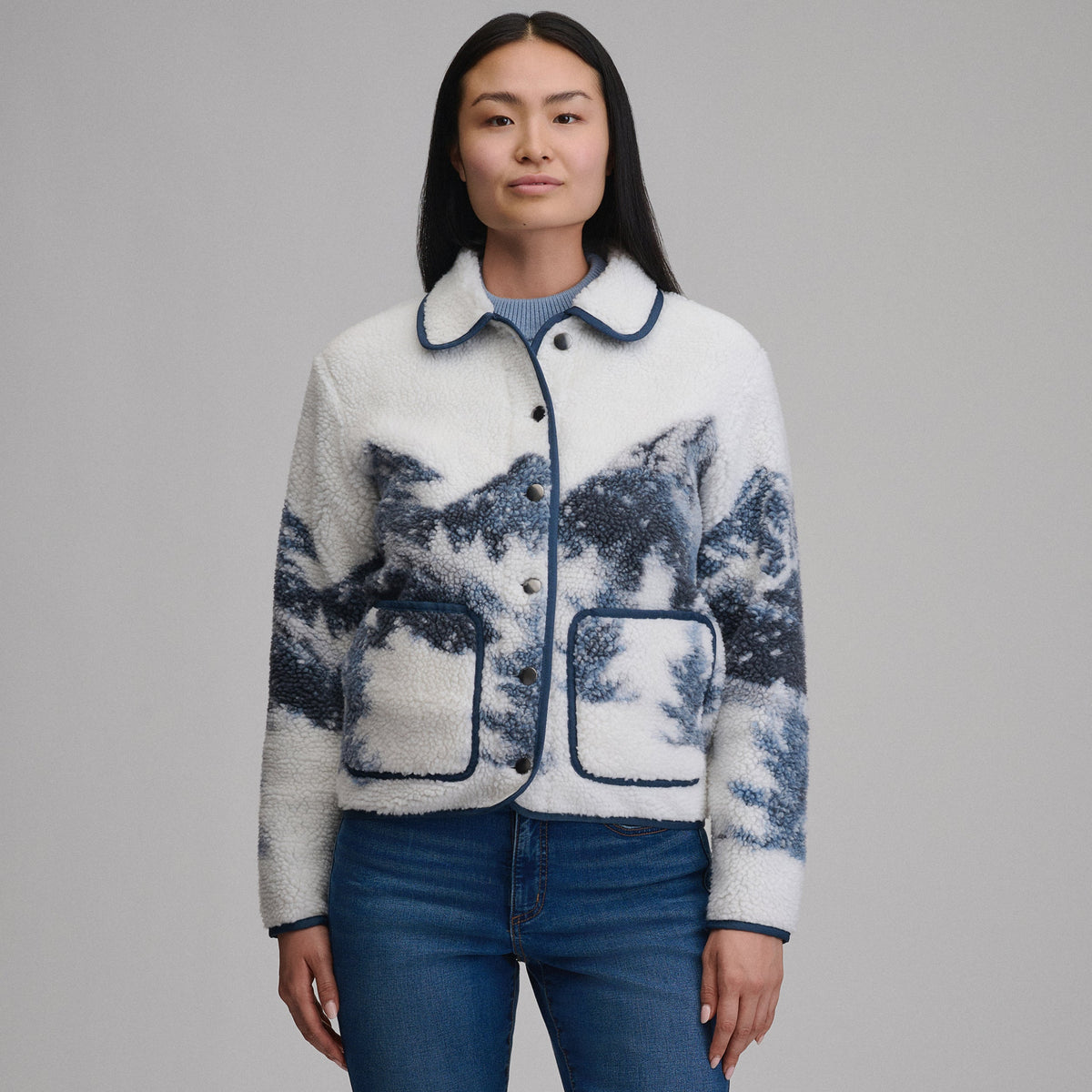 Eddie Bauer Women's Printed Fleece Jacket alternate view 4