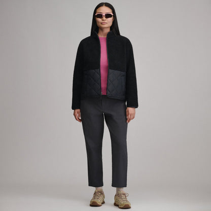 Eddie Bauer Women's Wander Mixed Media Fleece Jacket alternate view 3