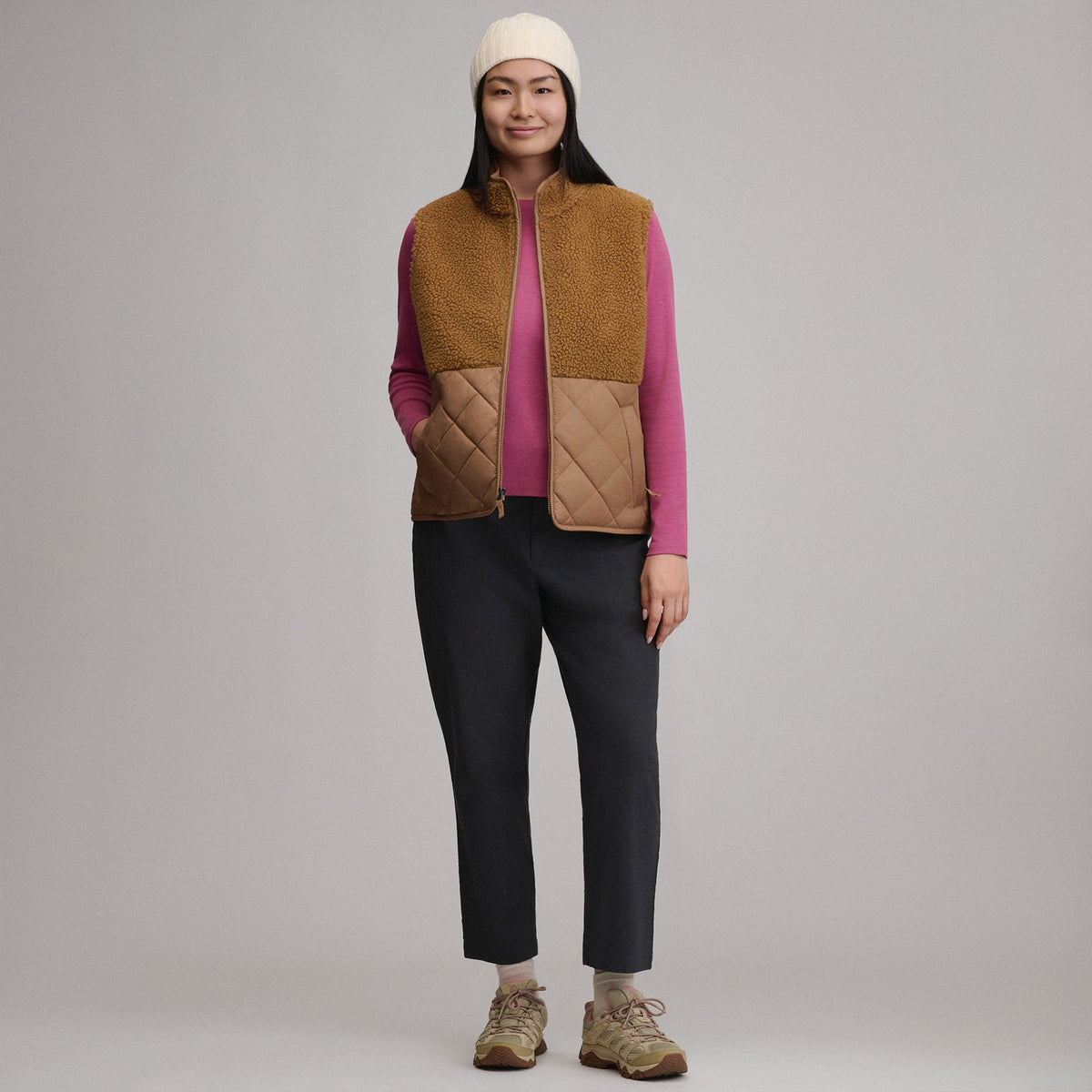 Eddie Bauer Women's Wander Mixed Media Fleece Vest alternate view 3