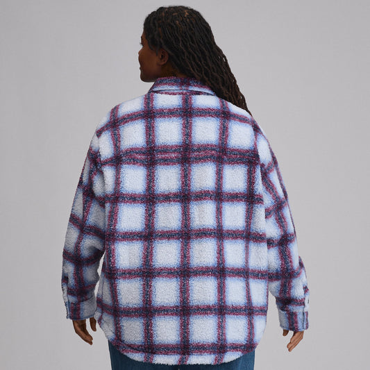 Eddie Bauer Women's Plaid Fleece Shirt Jacket alternate view 1