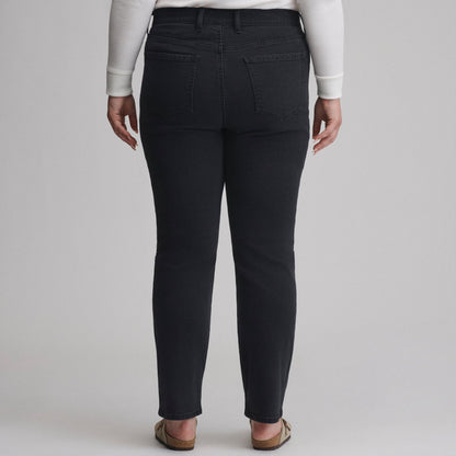 Eddie Bauer Women's Venture Stretch High-Rise Straight Leg Jeans alternate view 2