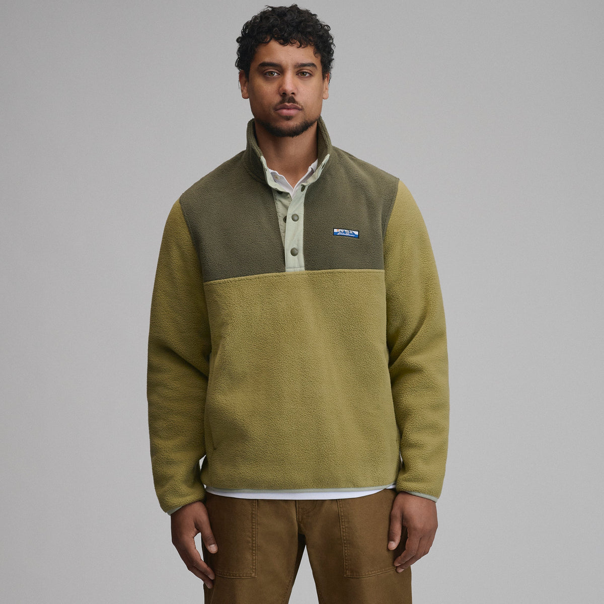 Eddie Bauer Men's Authentic Outdoor Fleece Snap-Mock Pullover alternate view 4