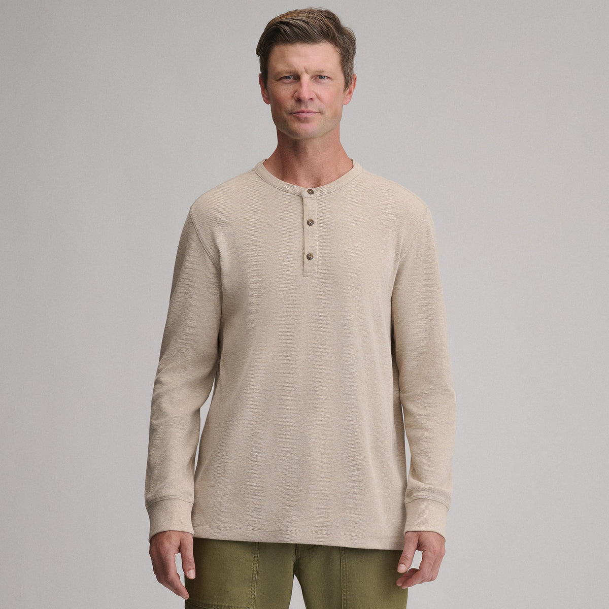 Eddie Bauer Men's Birds Eye Long-Sleeve Thermal Henley product image