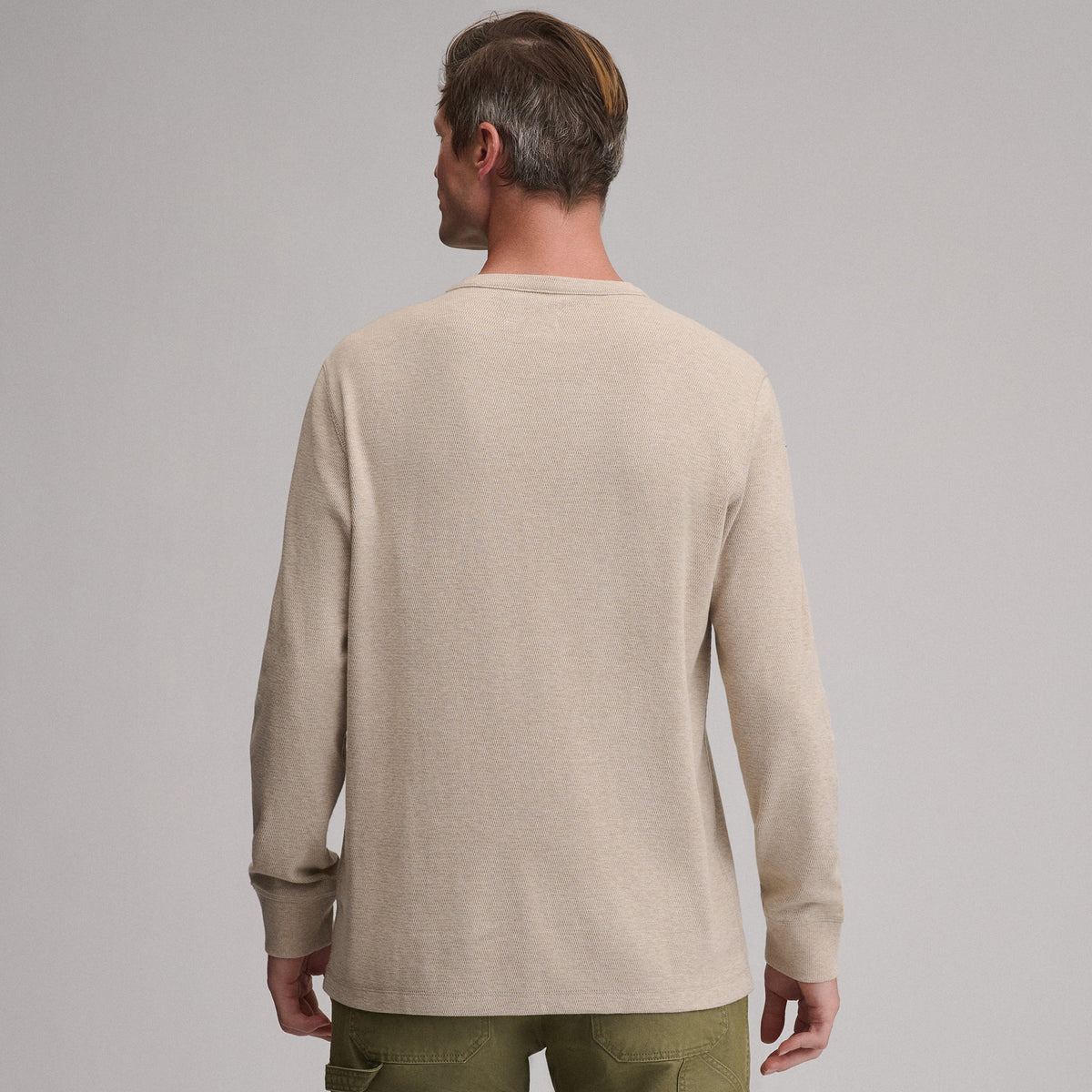Eddie Bauer Men's Birds Eye Long-Sleeve Thermal Henley alternate view 1