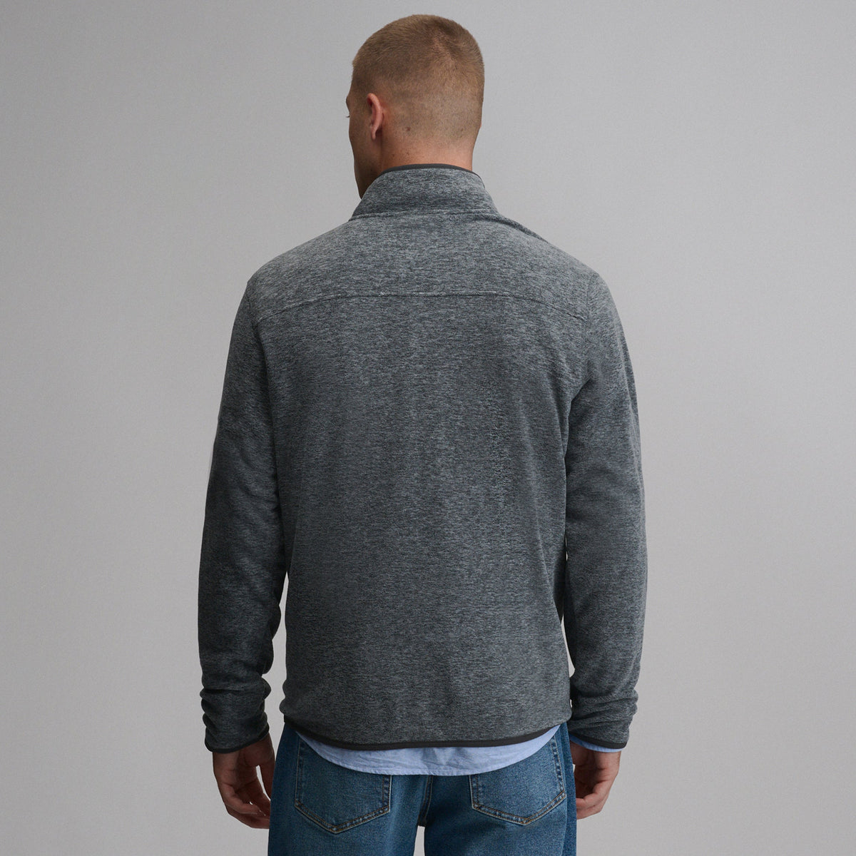 Eddie Bauer Men's Chutes Fleece Snap Mock Pullover alternate view 1