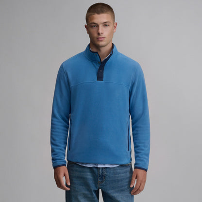Eddie Bauer Men's Chutes Fleece Snap Mock Pullover alternate view 4