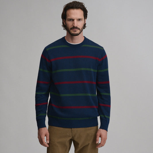Eddie Bauer Men's Classic Crew Stripe Sweater product image
