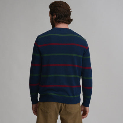 Eddie Bauer Men's Classic Crew Stripe Sweater alternate view 1