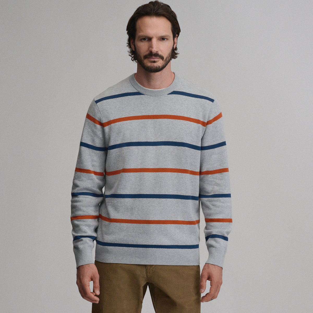 Eddie Bauer Men's Classic Crew Stripe Sweater alternate view 4