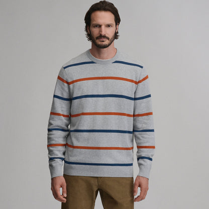 Eddie Bauer Men's Classic Crew Stripe Sweater alternate view 4