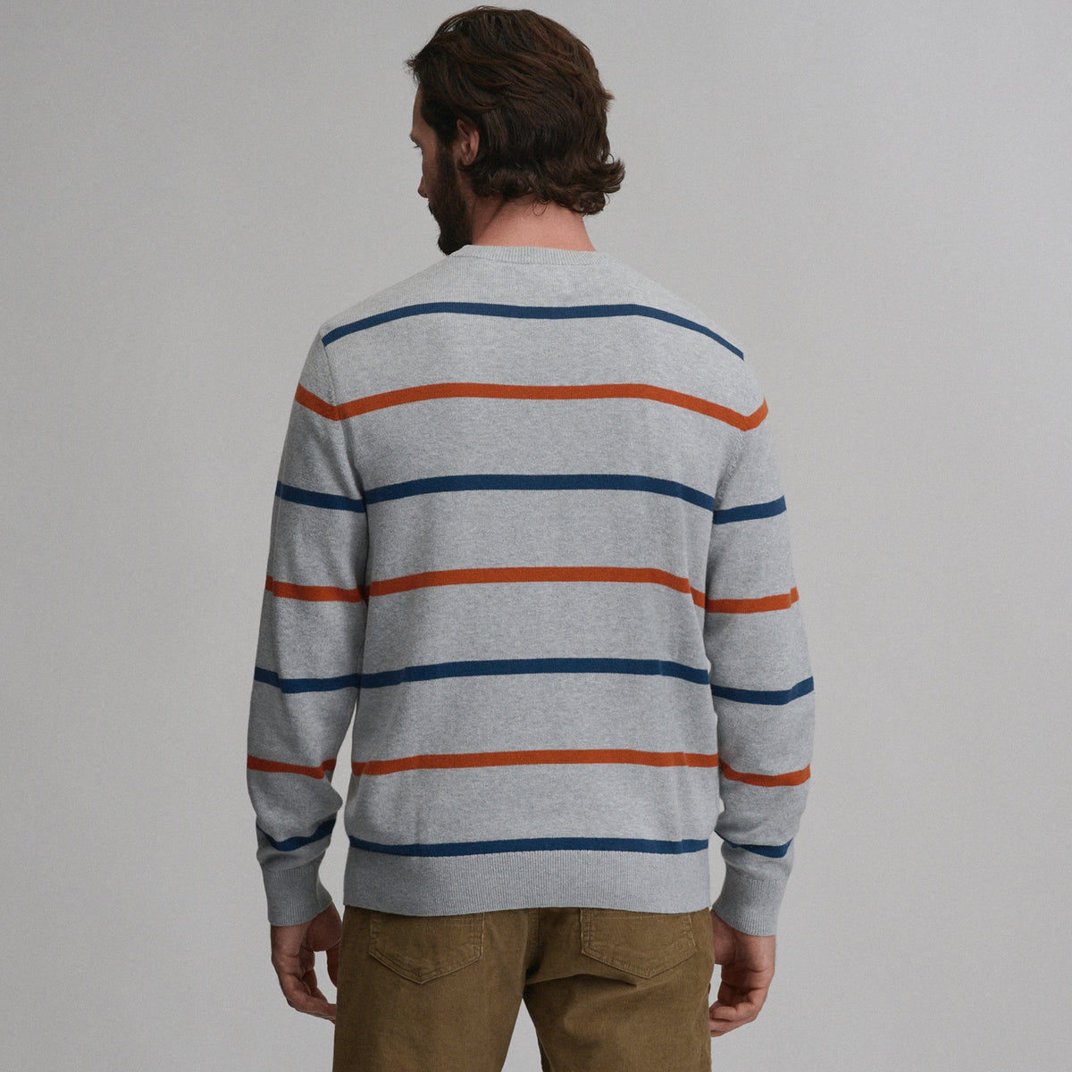 Eddie Bauer Men's Classic Crew Stripe Sweater alternate view 5